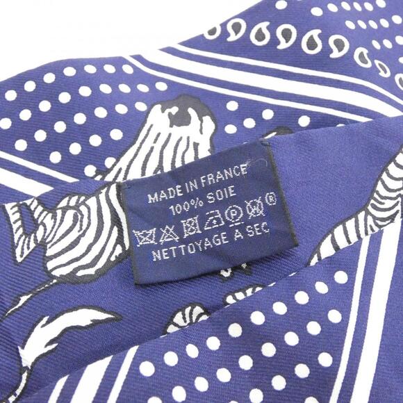 Hermes LES ZEBRES Twilly 063265S Scarf Muffler - Picture 3 of 3